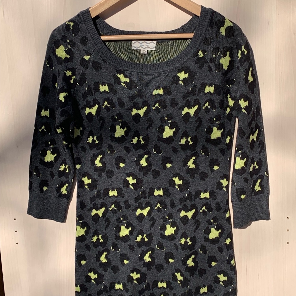 Final Reduction! Sweater Dress - Leopard